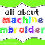 machine embroider